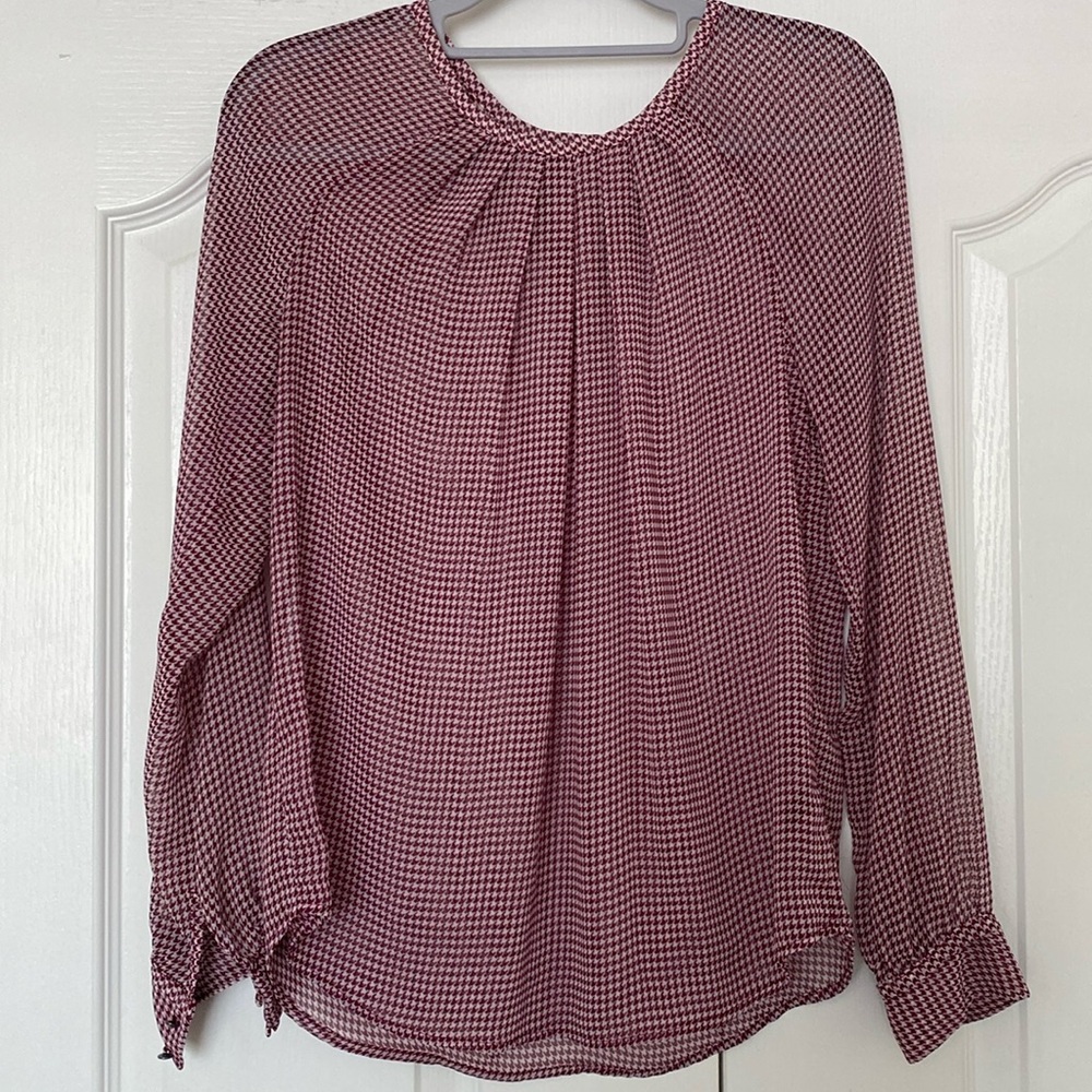 Houndstooth Blouse